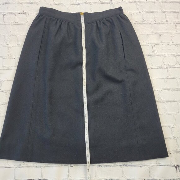 Vintage woman’s 100% wool black pencil skirt size 6 - Picture 12 of 14